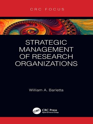 cover image of Strategic Management of Research Organizations